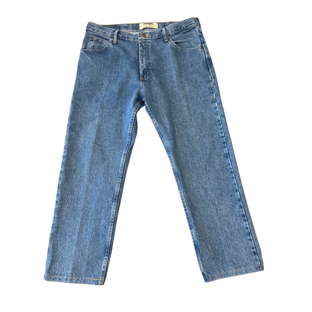 Wrangler Authentics Men's Straight Jeans 37x30 Med Wash